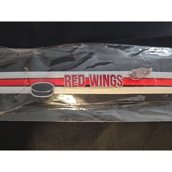 Detroit Red Wings Elastic Headband With Charms NEW - Picture 2 of 7